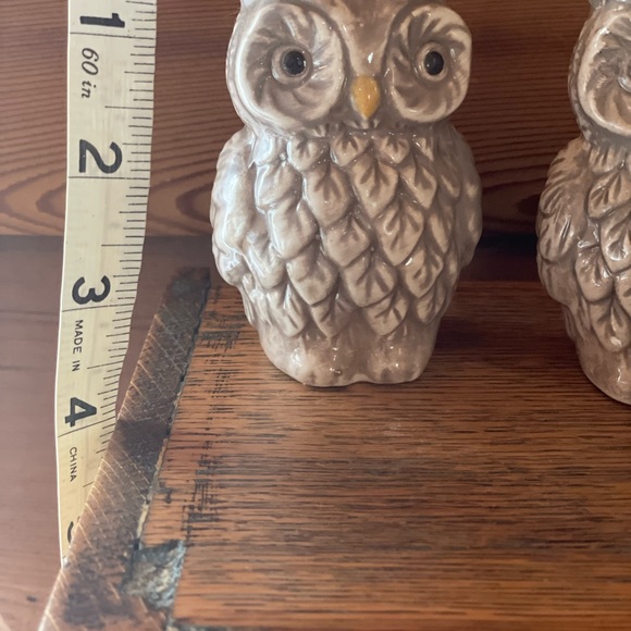 Rare Vintage Owl Salt and Pepper Shakers - Picture 3 of 3